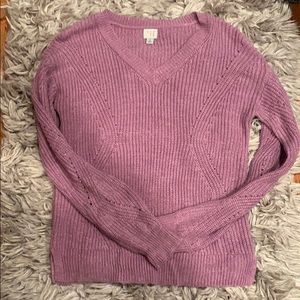 Purple Knit Sweater